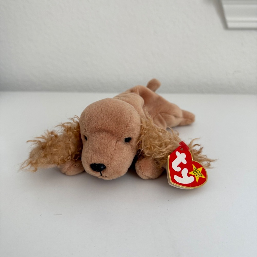 Ty Beanie Baby Spunky the Cocker Spaniel Dog 1997  Retired With Tag